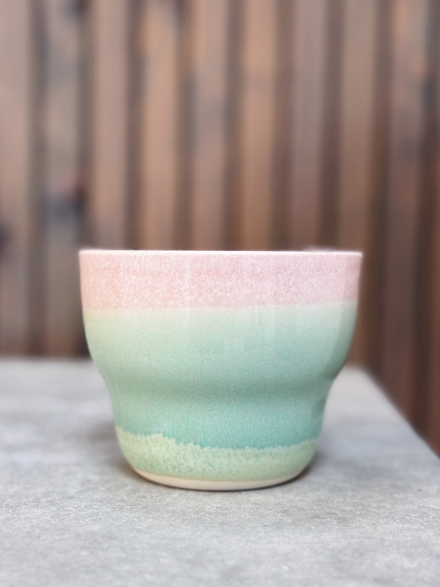 HORIZON large cup - sea rose / grass