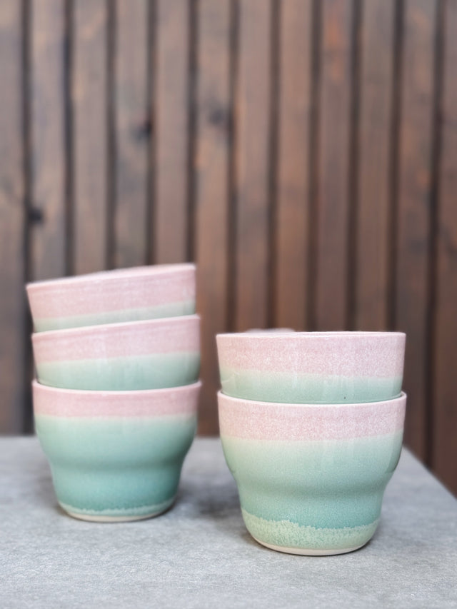 HORIZON large cup - sea rose / grass