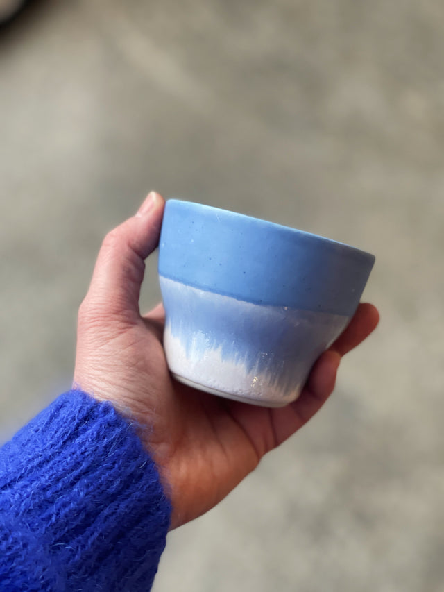 HORIZON medium cup - sky blue/sea rose