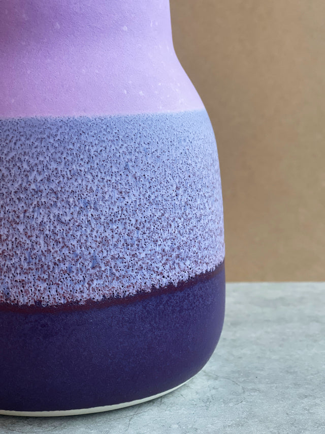 HORIZON large vase - matte purple/plum