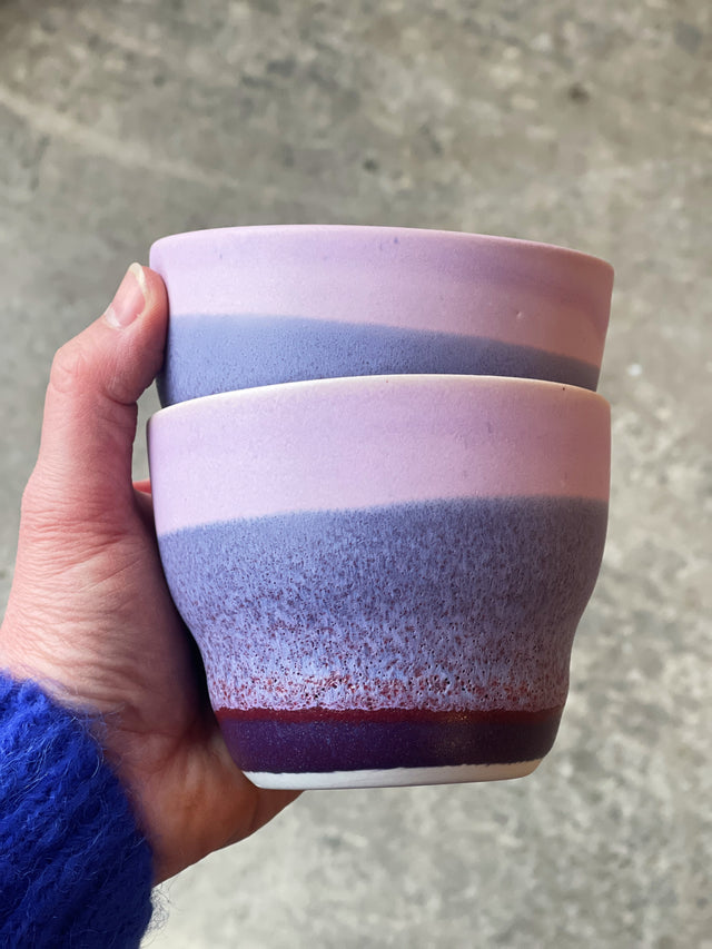 HORIZON large cup - matte purple/plum