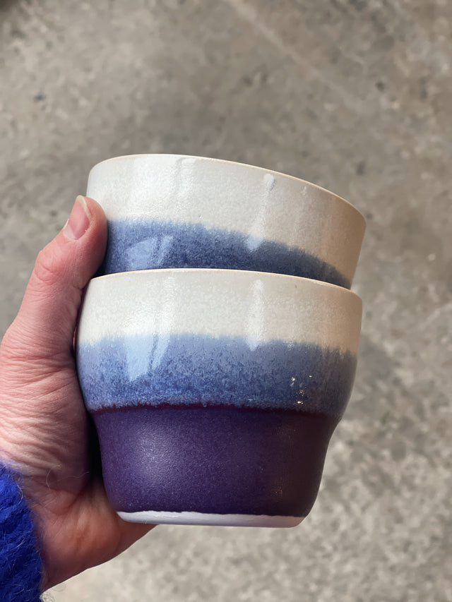 HORIZON large cup - snow/plum