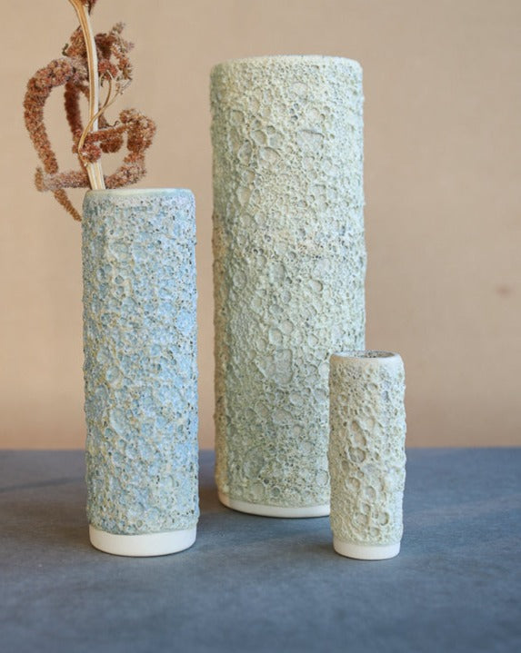 IO Small Vase - Green Crater