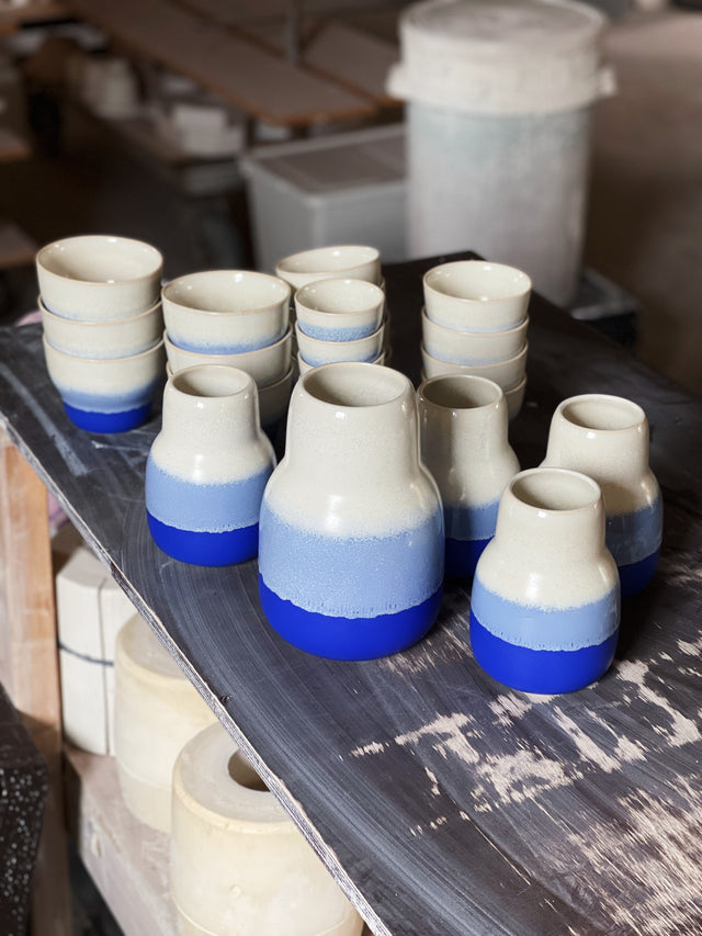 HORIZON large cup - white/cobalt