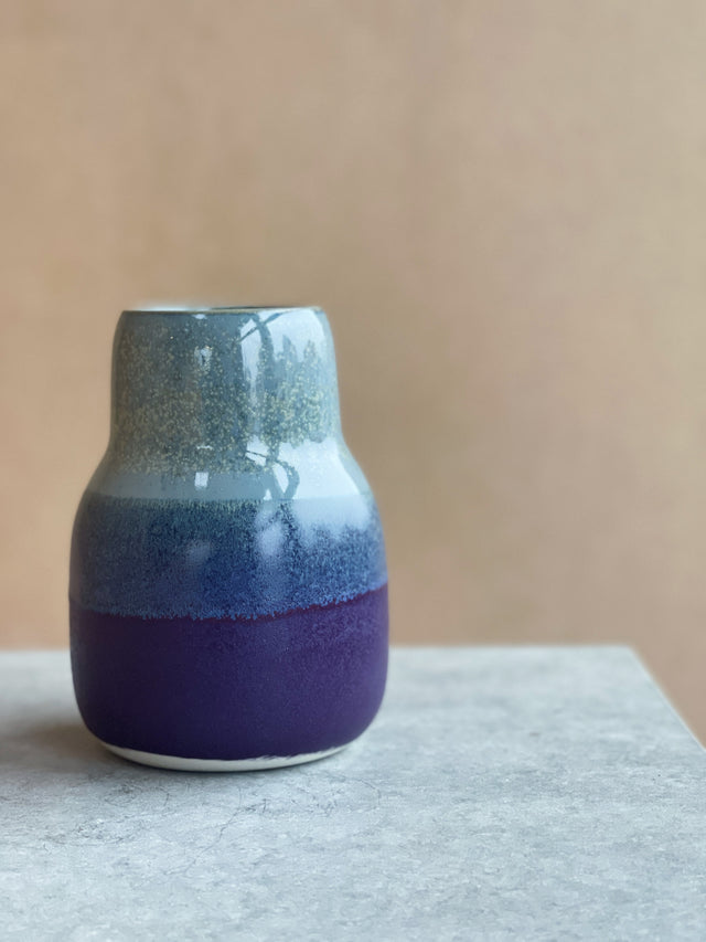 HORIZON small vase - moss/plum