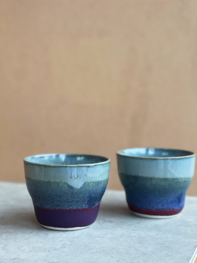 HORIZON large cup - moss/plum