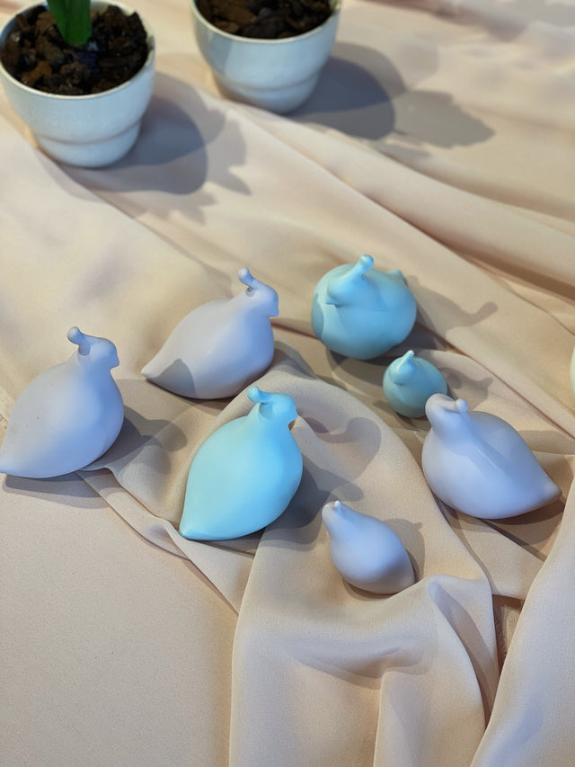 Small Quail - Powder Blue
