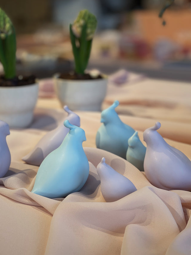 Large Quail - Powder Blue