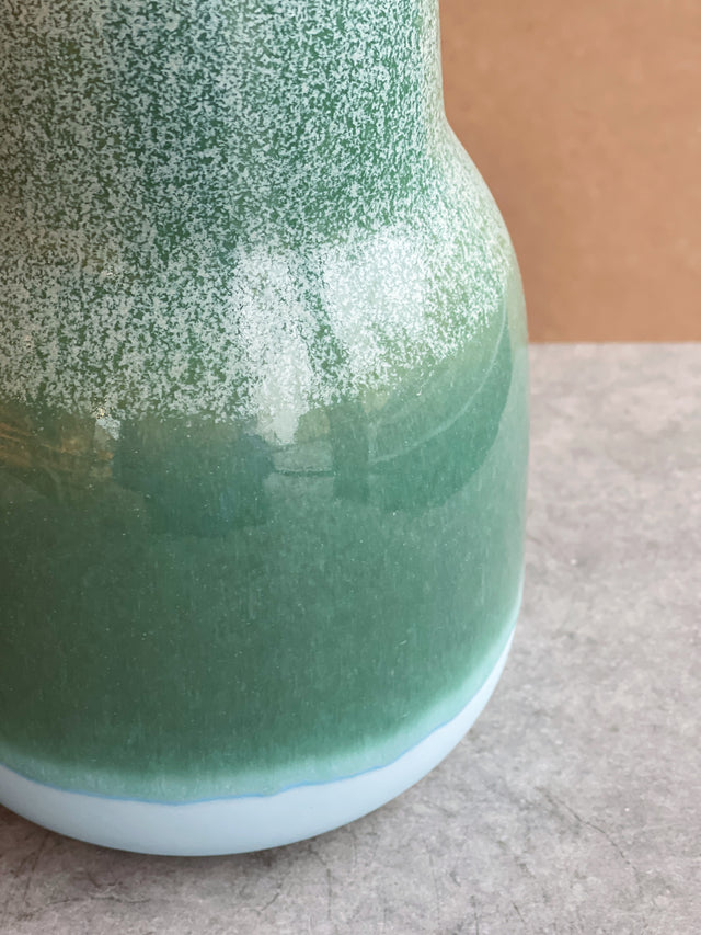 HORIZON large vase - grass/matte baby blue