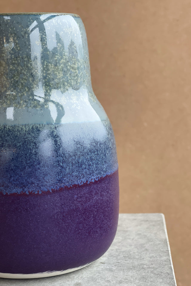 HORIZON small vase - moss/plum