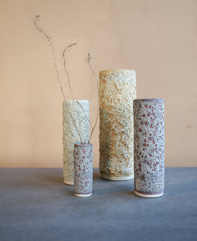 IO Tall Vase - Yellow Crater